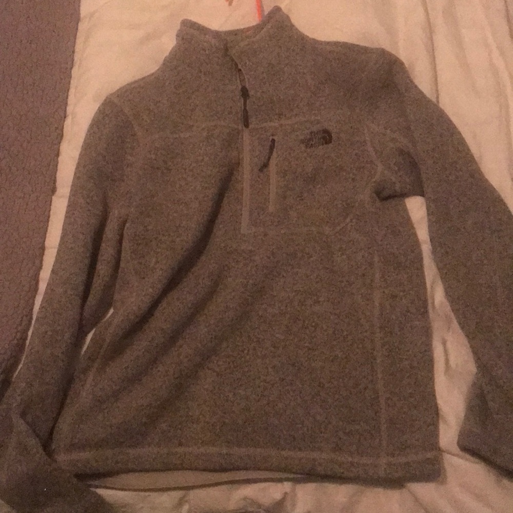 Gray marl sweatshirt half zip